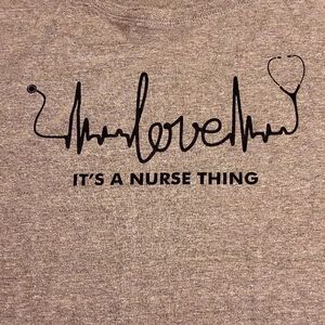 Thread Tank nurse XXL grey t shirt RN LPN